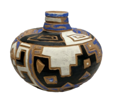 Hand Made Studio Art Potter Vase Signed Eliza 1994 - £15.17 GBP