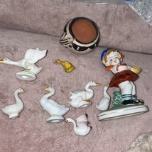 Lot of Vintage Random Ceramic/ Porcelain Ducks Geese Collections Plus Se... - $9.89