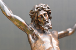 ⭐Large antique corpus of Jesus Christ,crucifix bronze⭐ - £390.34 GBP