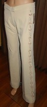 Maje Paris Women Ivory Dress Pants Size T1 small 30&quot; waist -new - £46.42 GBP