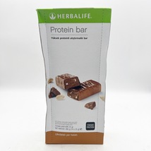 HERBALIFE Protein Bar Deluxe 14 Bars Chocolate Peanut Flavor Exp 7/24 - £31.33 GBP