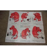 Vintage Clifford Big Red Dog Scholastic Manners &amp; Song Poster 38&quot;x36&quot; 2/... - £14.15 GBP