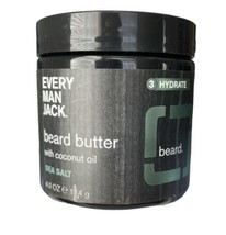 Every Man Jack Beard Butter- Subtle Sea Salt Fragrance - Rejuvenates, Hydrates - £17.85 GBP