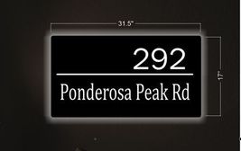 292 Ponderosa Peak Rd | Custom House Number Sign - £176.56 GBP