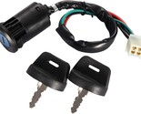 4 Wire Ignition Key Switch w/ Cap Replacement for 50cc 70cc 90cc 110cc 1... - $12.99