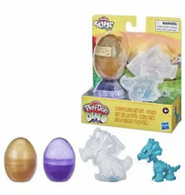 Play-Doh DINO CREW Slime Hydro Glitz Eggs Bones Triceratops Mold New - £7.86 GBP