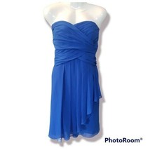 Crinkle Chiffon Strapless Dress sz 18 - £29.52 GBP