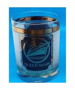 Disney Queen Mary Spruce Goose Glass Tumbler Rocks Hiball 22K Gold - €9,10 EUR