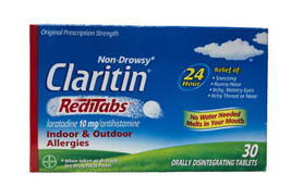 Claritin RediTabs 24 Hr Allergy, Antihistamine Tablet, 30 Ct Exp 04/2024 - $18.80