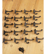 20 PCS Cast Iron Vintage Style Coat Hooks Hat Hook Rack Hall Tree Flat B... - £30.59 GBP