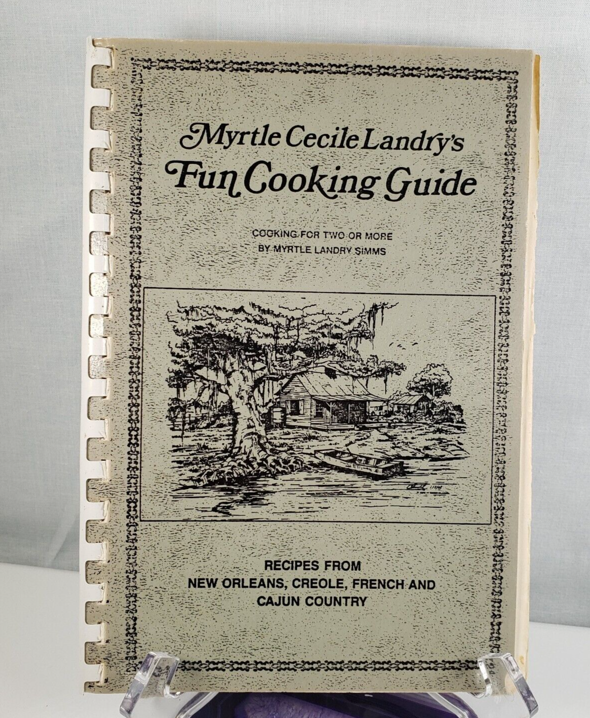 MYRTLE CECILE LANDRY&#39;S FUN COOKING GUIDE Creole Cajun French Cookbook Mr... - $15.54
