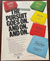 1985 Trivial Pursuit Vintage Print Ad The Pursuit Goes On And On Board Game - $14.45
