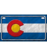 Colorado State Flag Metal Novelty Motorcycle License Plate - €16,35 EUR