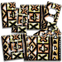 African Tribal Mud Cloth Look Light Switch Outlet Wall Plate Room Folk Art Decor - £14.42 GBP+