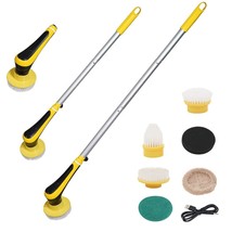 Electric Spin Scrubber Cordless Kitchen Cleaning Brush With 6 Replaceabl... - $30.99