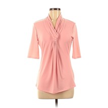 Grace Elements Sz Medium Pink Short Sleeve Blouse - £7.51 GBP
