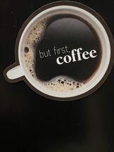 But First Coffee, Vinyl Decals Sticker  waterproof durable removal, 3 in... - €2,02 EUR