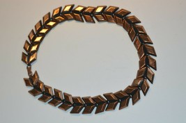 Vtg Copper Southwestern Copper Arrow Point Necklace  UNIQUE 14&#39;&#39;long 3/4&#39;&#39; wide - £18.35 GBP