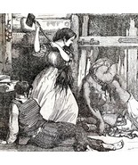 Mrs Merrill Fights Native American 1845 Woodcut Print Victorian Revoluti... - $761.39 MXN