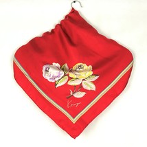 Vintage Kenzo silk scarf babushka classic Personalized Gifts floral art Japanese - £70.13 GBP