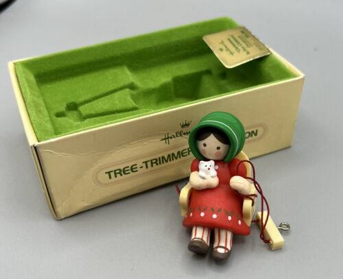 Primary image for Hallmark Tree Trimmer Christmas is for Children Child Swing 1979 1.75 Ins. china