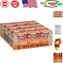 Convenient 12 Count Instant Hot &amp; Spicy Chicken Ramen Cups - Just Add Wa... - $14.10