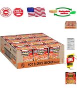 Convenient 12 Count Instant Hot &amp; Spicy Chicken Ramen Cups - Just Add Wa... - $19.85 CAD
