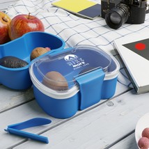 2-Tier BPA-Free Bento Box | Enjoy Healthy Home Cooked Meals on the Go - £20.24 GBP