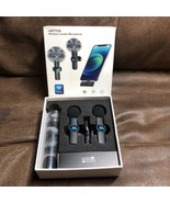 Leettus Black Interviews Vlog Short Video Wireless Lavalier Microphone 2... - $24.74