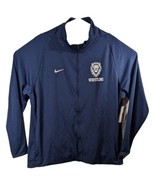 Lions Navy Blue Wrestling Uniform Top Warm Up Mens Small Full Zip Nike T... - £36.33 GBP