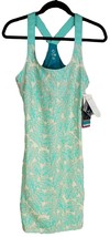 Merrell Drsss Size SP Womens Green Floral Sleeveless Crew Midi NWT Athletic - £23.81 GBP