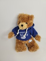 Indianapolis COLTS Super Soft 9&quot; Brown Bear Wearing Hoodie Stuffed Animal - £7.78 GBP