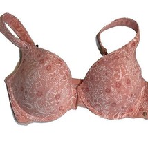 Lucky Brand Boho Chic Pretty Pink Paisley Underwire Bra SZ 38D - $17.70 CAD