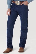 NWT Wrangler Men’s COWBOY CUT ORIGINAL FIT Jeans PREWASH INDIGO Size 46x34 - £18.73 GBP