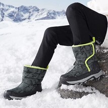 DREAM PAIRS Boys Girls Waterproof Mid Calf Winter Snow Boots - Kids Size: 3 - £24.84 GBP