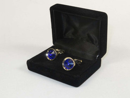 Men J.Valintin Cufflinks by Vitorofolo for French Cuff Shirt V35-26 Royal Blue image 2