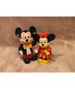 Vintage Disney Productions Mickey &amp; Minnie Collectible Plastic Coin Bank... - $32.49 CAD