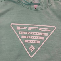 Columbia PFG Hoodie Sweatshirt Women Small Green Pullover Graphic Ladies FL0087 image 4