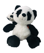 Hugfun Pete And Paulie Panda Bear Plush 16” Mom And Baby Black White Stu... - $32.44