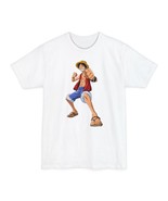 One Piece Luffy Tall Men&#39;s T-Shirt, Anime Graphic Tee, Unisex Manga Shirt - €17,85 EUR+
