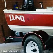 Lund Boat Yacht Decals 2PC Set Vinyl High Quality New OEM Universal Orac... - $29.69