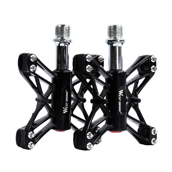 WEST BI Bike Pedals 3 ings 9/16&quot; MTB Road Bike  Pedals Lightweight Magnesium Fla - £102.11 GBP