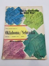 Vintage Oklahoma Sooners College Football Program &quot;Ou Vs. Nebraska&quot; Nov 21, 1964 - £17.79 GBP