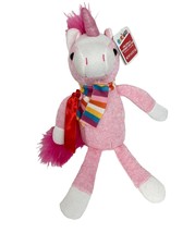 Unicorn with Scarf Plush Toy Doll, Stuffed Animal Sock Monkey Galerie 8&quot; - £10.06 GBP