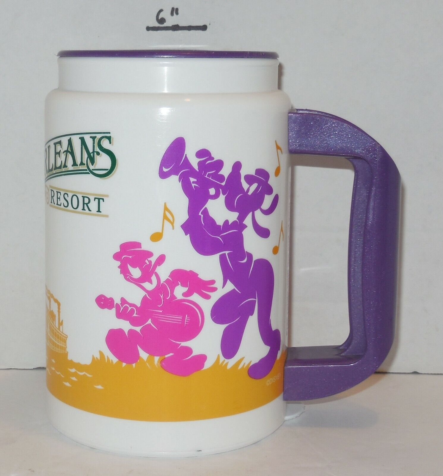 Primary image for Vintage Walt Disney World Port Orleans Resort Souvenir Mug Cup Plastic