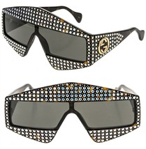 GUCCI AUTHENTIC HOLLYWOOD FOREVER 0357 Brown Crystal Stud Sunglasses GG0... - $23,859.27 MXN
