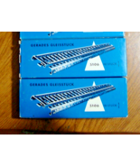 MARKLIN HO 5106  METAL STRAIGHT M TRACK  7&quot;  STUDDED THREE RAIL 2 BOXES ... - $653.59 MXN
