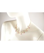 *14k Yellow Gold Colorful Multigem Choker Necklace - $599.99