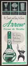 Vintage 1951 Arrow Creme de Menthe Liquor Original Ad 823 - £5.54 GBP
