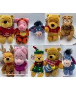 Winnie The Pooh Disney Store Mini Bean Bag Plush Stuffed Animal Lot of 1... - £18.16 GBP